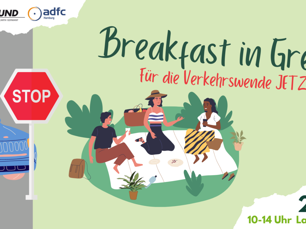 Am 22. April wird die Lange Reihe in St. Georg zur Location für ein Breakfast in Green / ©BUND