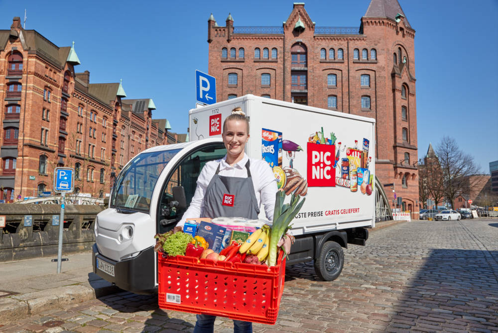 Das niederländische Unternehmen Picnic liefert seit Mitte April auch in Hamburg / ©picnic/Chantal Geist