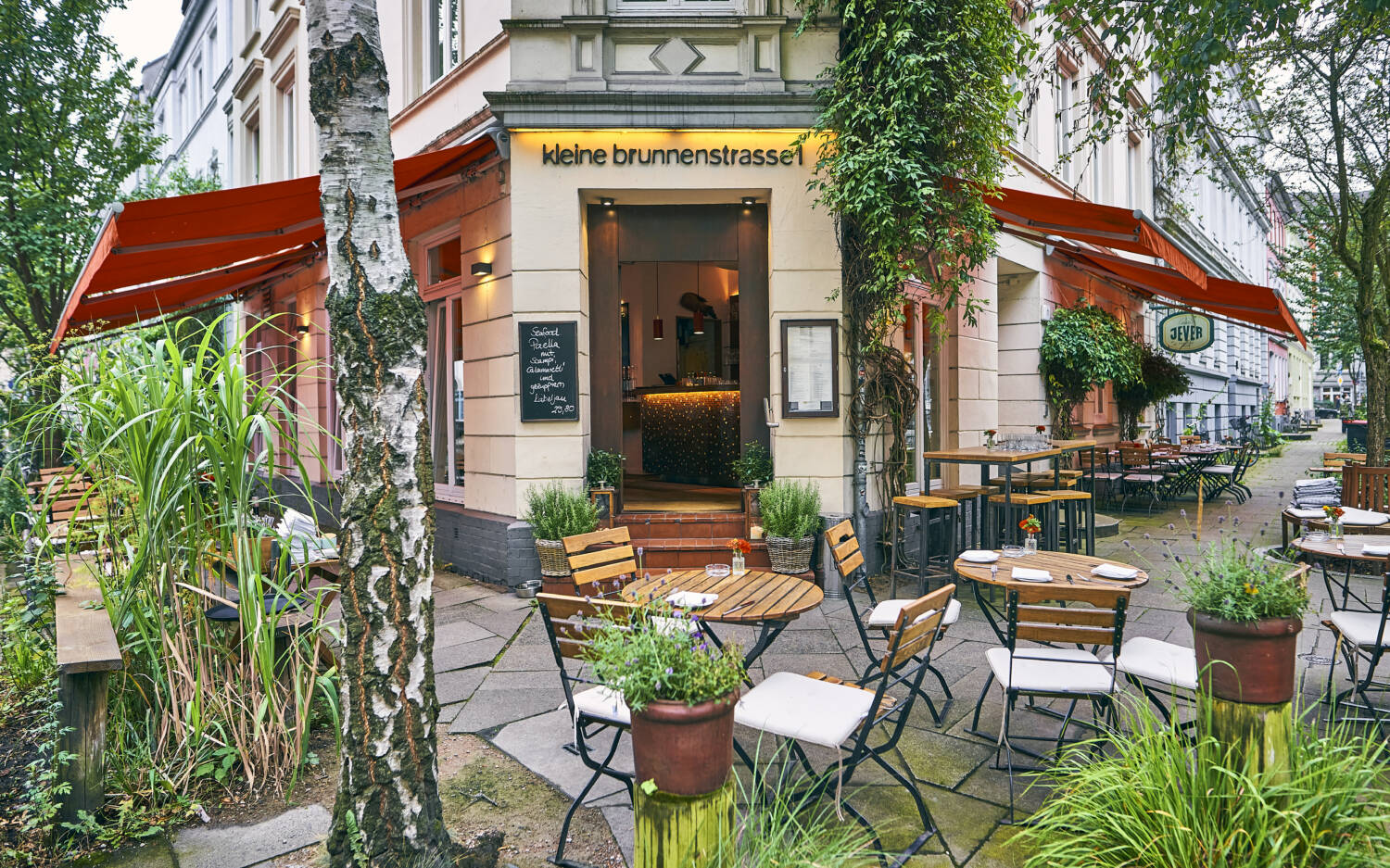 Das Restaurant Kleine Brunnenstrasse 1 in Ottensen / ©Marc Sill