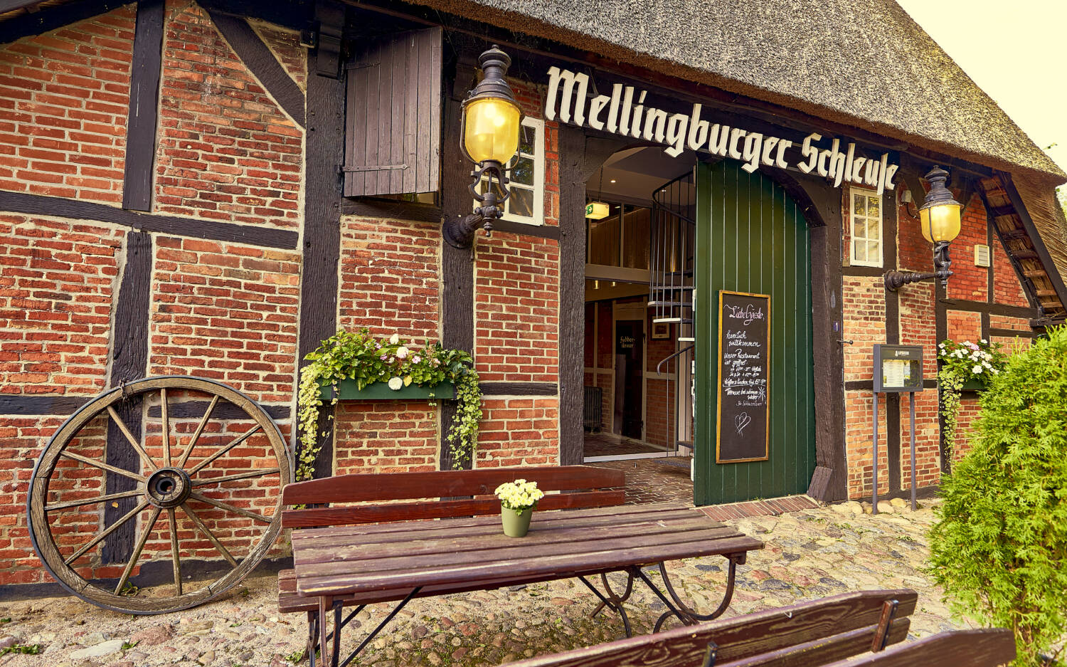 Die Mellingburger Schleuse im Hotel Kleinhuis in Sasel / ©Marc Sill