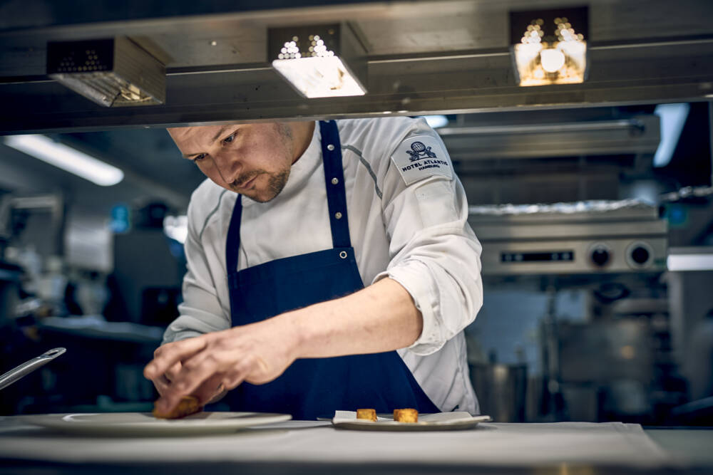 Das Küchenteam des Atlantic Restaurant hat sich einen Stern erkocht / ©Marc Sill