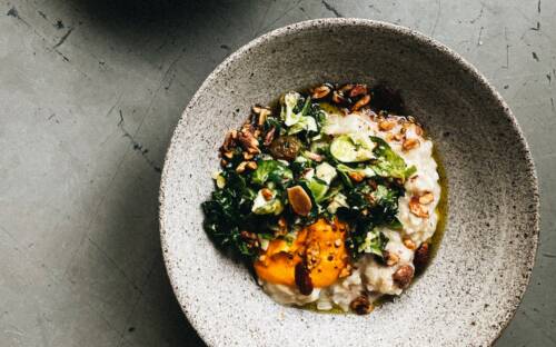 Das orange Herbstgemüse kann so viel mehr als Kürbissuppe: zum Beispiel auf cremigem Risotto im Ændrè/ ©Marc Sill