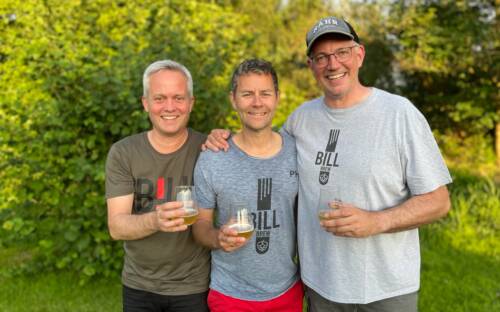 Marek Westendorf, Patrick Hartmann und Christian Temme (v. l. n. r.) haben gemeinsam Bill Brew gegründet / ©Bill Brew