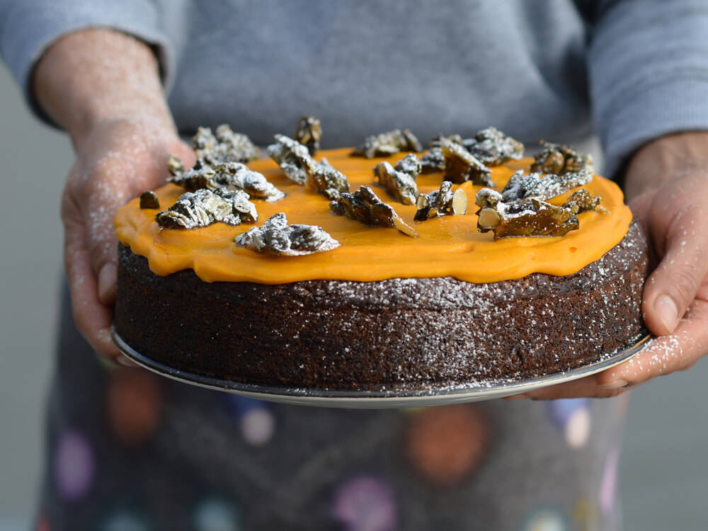 Vielfältiges Gemüse: Vier köstliche Kürbisrezepte von Hamburger Gastronomen – unter anderem der Kürbiskuchen vom Café Entenwerder1 / ©Felix Amsel