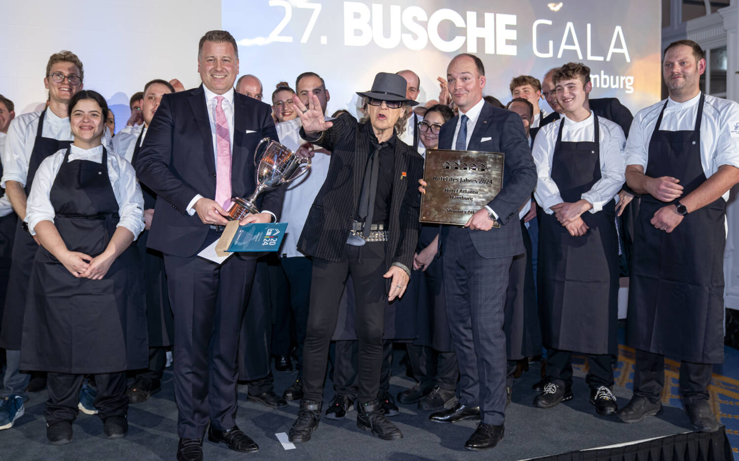 Bei der 27. Busche Gala im Hotel Atlantic stand auch Udo Lindenberg auf der Bühne / ©Guido Schröder Fotografie