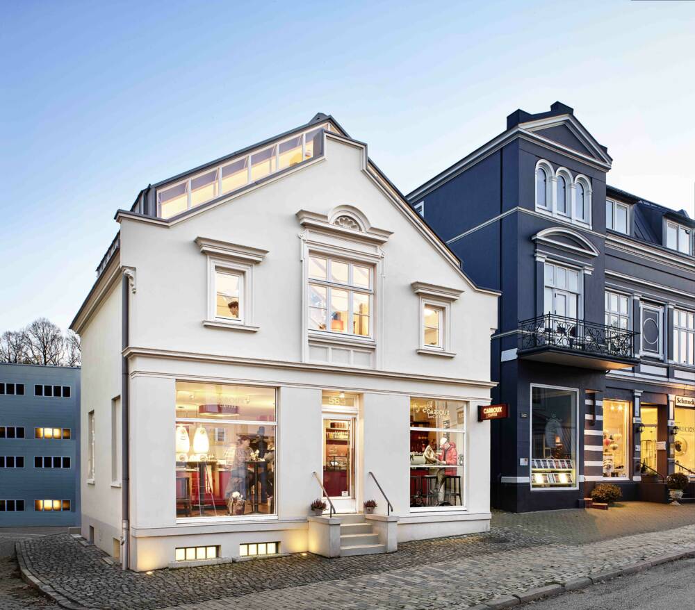 Im Stammhaus in Blankenese kann der Kaffee von Carroux verköstigt werden / ©Köster&Lumma