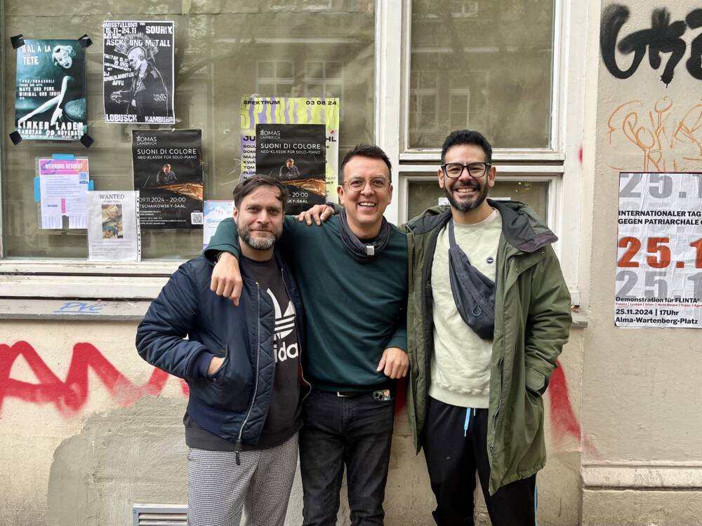 Neues Dream-Team in Ottensen: Xavier López, Miguel Zaldivar und Aurelio Moreno / ©Alice von der Laden 