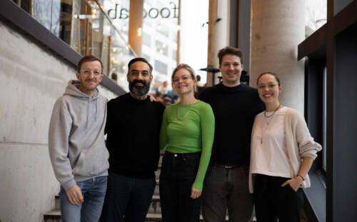 Ansgar Böhme, Said Pir Garabagi, Antonia Schumacher, Mauri Beyer vom foodlab und Vanessa Bolle (v.l.n.r.) / ©Johanna Zobel