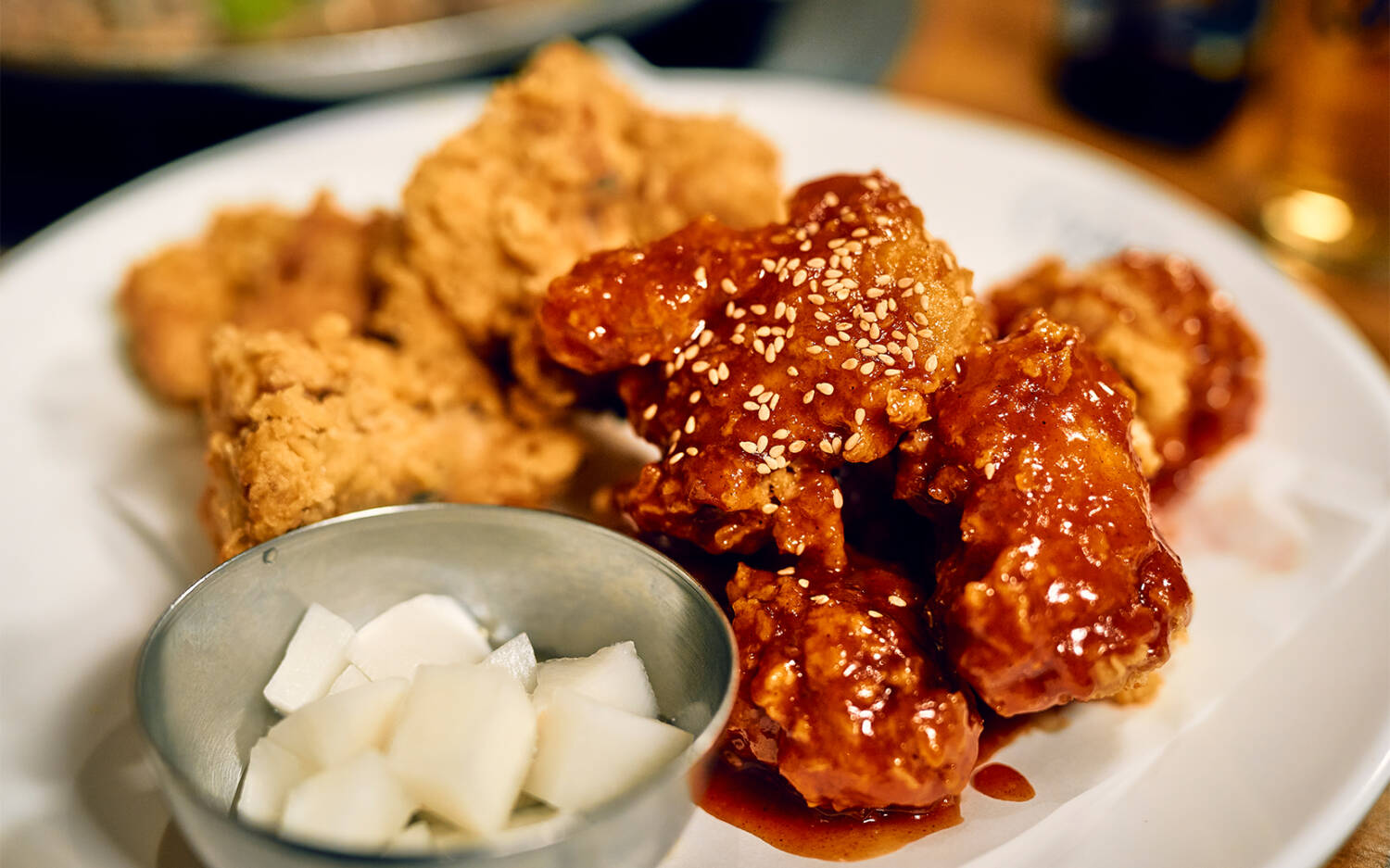 Frittiertes Huhn koreanischer Art in der Seoul Station / ©Marc Sill