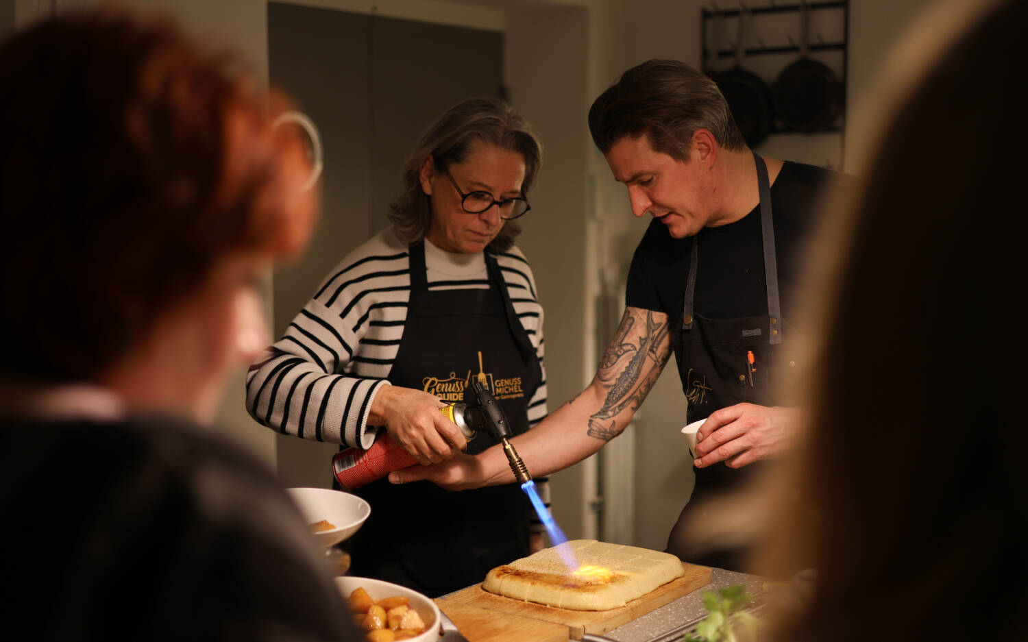 Vorsicht heiß! Das Dessert wurde flambiert / ©Johanna Zobel